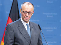 פרידריך מרץ, קנצלר גרמניה / צילום: Reuters, Nicolas Economou