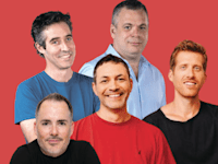 אבישי אברהמי, ניר זוהר, ערן זינמן, רועי מן, מיכה קאופמן / צילום: אלן צצקין, נתנאל טוביאס, NYSE