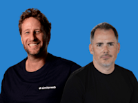 מיכה קאופמן, מנכ''ל ומייסד פייבר ואור עופר, מייסד ומנכ''ל סימילרווב / צילום: יואב הורנונג, איל יצהר