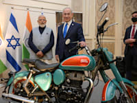 רה''מ בנימין נתניהו ורה''מ הודו נרנדרה מודי בתערוכת חדשנות / צילום: מעיין טואף -לע''מ