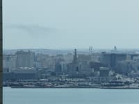 עשן בשמי דוחא לאחר התקיפות / צילום: Reuters