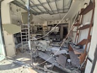 ההרס מהפגיעה של טיל איראני בתל אביב / צילום: אלה לוי וינרייב