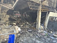 עסקים שנפגעו בעקבות הנפילה בקרית אונו / צילום: פרטי