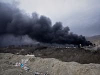 מתקן לאחסון נפט שנפגע בתקיפה בטהרן / צילום: ap, Vahid Salemi