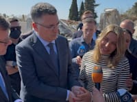 ביקור שר החוץ של גרמניה, יוהאן ודפול, בבית שמש / צילום: שלומי אמסלם- לע״מ