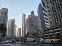 רחובות דובאי בתחילת השבוע / צילום: ap, Fatima Shbair