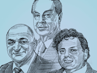 דודי ורטהיים, אייל עופר ויצחק תשובה / איור: גיל ג'יבלי