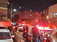 פגיעה במועצה המקומית בענה שבצפון כתוצאה מירי הרקטות הערב / צילום: דוברות מד''א