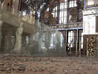 הפגיעה בארמון גולסתאן באיראן, השבוע / צילום: Reuters, Majid Asgaripour