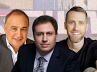 אסף רפפורט, ממייסדי WIZ, אלון טל, מייסד קרן Merit, לן בלווטניק, מבעלי רשת 13 / צילום: עמר הכהן, תמונה פרטית, יח''צ