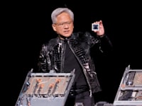 מנכ״ל אנבידיה, ג׳נסן הואנג, בכנס GTC / צילום: Reuters