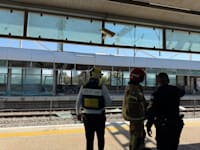 נפילה בתחנת רכבת / צילום: מד''א