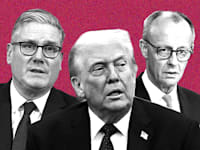 טראמפ, סטארמר ומרץ / צילומים: AP-Mark Schiefelbein, Ariel Schalit