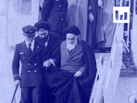בודקים את המיתוס. ח'ומייני שב לטהרן, 1979 / צילום: ויקישיתוף