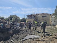 זירת הפגיעה באזור בית שמש / צילום: כבאות והצלה לישראל