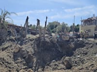 זירת הפגיעה באזור בית שמש / צילום: כבאות והצלה לישראל