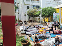 ''כיס בריאות'' בגינת צוקר בתל אביב / צילום: באדיבות קרן תל אביב