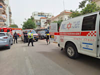 זירת נפילה בצפון לאחר מטח מאיראן / צילום: מד''א