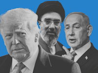 נתניהו, טראמפ, חמינאי הבן / צילום: נעם ריבקין פנטון-הארץ, רויטרס-Hamed Jafarnejad, AP