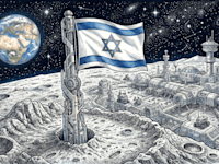 המרוץ לירח חוזר וישראל מחממת מנועים / צילום: AI GEMINI