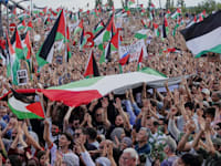 הפגנה פרו־פלסטינית בגרמניה / צילום: ap, Michael Probst