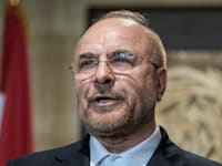 יו''ר הפרלמנט האיראני קאליבאף (ארכיון) / צילום: ap, Bilal Hussein