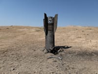 חלק טיל איראני שנפל ביו''ש / צילום: Reuters, Ammar Awad