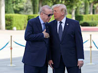 דונלד טראמפ ורג'פ טאיפ ארדואן במפגש באנקרה / צילום: Reuters, Umit Bektas