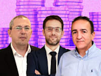 מהרן פרוזנפר, הממונה על התקציבים; שמואל אברמזון, הכלכלן הראשי; שי אהרונוביץ', מנהל רשות המסים / צילומים: יוסי זמיר, דוברות משרד האוצר