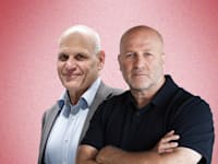 חן גולן מנכ''ל נקסט ויזן, בצלאל (בוצי) מכליס, מנכ''ל אלביט / צילום: רמי זרנגר, שלומי יוסף