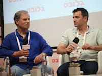 עמית ואיתן סטיבה בכנס החברות המשפחתיות / צילום: שלומי יוסף