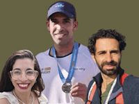 מימין: עידו מאיר, נריה ברזילי וקורל דרליצ'מן / צילום: רן מאיר, פרטי