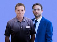 שמואל אברמזון ואבי שמחון / צילום: יוסי זמיר, שלומי יוסף