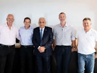 מימין - נטע ברמן, אלון שטאובר, פיני כהן, עמית מסד, שמשון הראל / צילום: איתמר סיידא