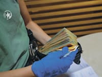 מזומן שנתפס בפעילות המשטרה / צילום: דוברות המשטרה
