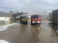 השריפה במפעל אינטל בקריית גת / צילום: כבאות והצלה לישראל