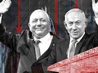בנימין נתניהו וגדי איזנקוט. התסבוכת הפוליטית הפילה את הבורסה בת''א / צילום: Reuters, Kyodo