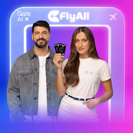 גל מלכה ומתן פרץ בקמפיין FlyAll / צילום: מיכה לובטון גל מלכה ומתן פרץ בקמפיין FlyAll / צילום: מיכה לובטון