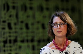אביגיל ג'ונסון, מנכ''לית קרן פידלטי / צילום: Reuters, BRIAN SNYDER אביגיל ג'ונסון, מנכ''לית קרן פידלטי / צילום: Reuters, BRIAN SNYDER