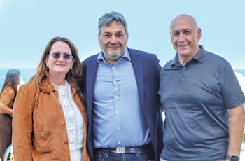 עברי ורבין, חמי פרס ודנה עזריאלי / צילום: שלומי יוסף