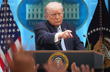 נשיא ארה''ב, דונלד טראמפ / צילום: ap, Mark Schiefelbein