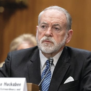 מייק האקבי, שגריר ארה''ב בישראל / צילום: Reuters, Mattie Neretin מייק האקבי, שגריר ארה''ב בישראל / צילום: Reuters, Mattie Neretin