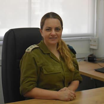 אל''מ ריטה רייך, מפקדת יחידת שחר / צילום: דובר צה''ל
