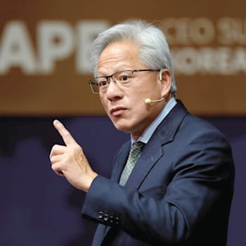 ג'נסן הואנג, מנכ''ל אנבידיה / צילום: ap, Ng Han Guan