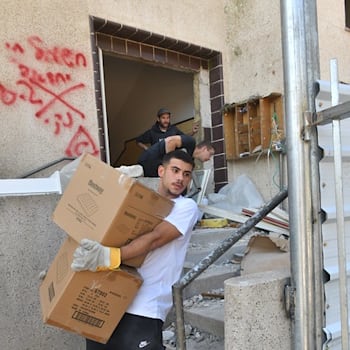 מערך סיוע החירום של קרן תל אביב / צילום: גיא יחיאלי