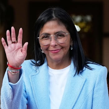 נשיאת ונצואלה הזמנית דלסי רודריגס / צילום: ap, Ariana Cubillos נשיאת ונצואלה הזמנית דלסי רודריגס / צילום: ap, Ariana Cubillos