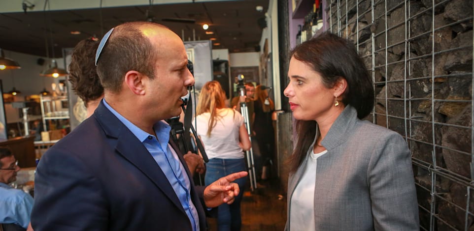 נפתלי בנט + איילת שקד / צילום: שלומי יוסף