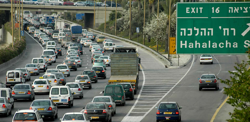 פקקים באילון / צילום: תמר מצפי