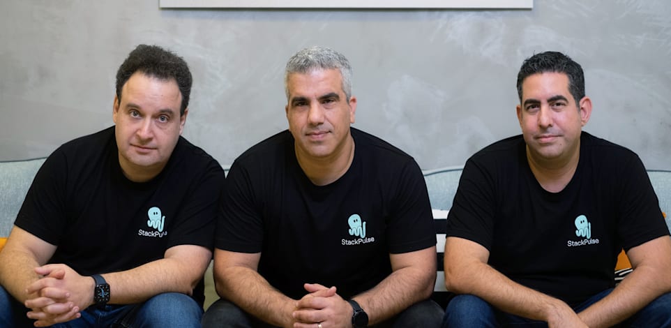 מייסדי סטאקפולס. מימין: אלדד לבני CPO, עופר סמדרי CEO, ליאוניד בלקינד CTO / צילום: גיא חמוי
