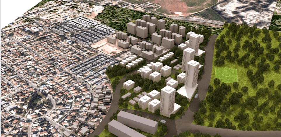 הדמיית שכונת החצבים / הדמיה: הורוביץ אדרכילים